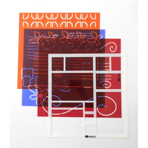 Creative Memories Other - Creative Memories Fresh Cuts Template Set Of 4 Scrapbooking Crafting Photo Art